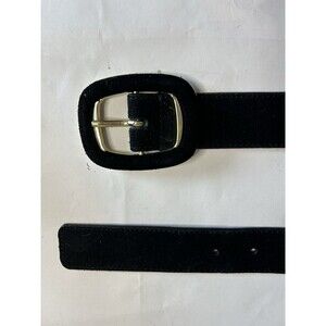 Talbots Black Belt with Gold-Tone Buckle Size XS